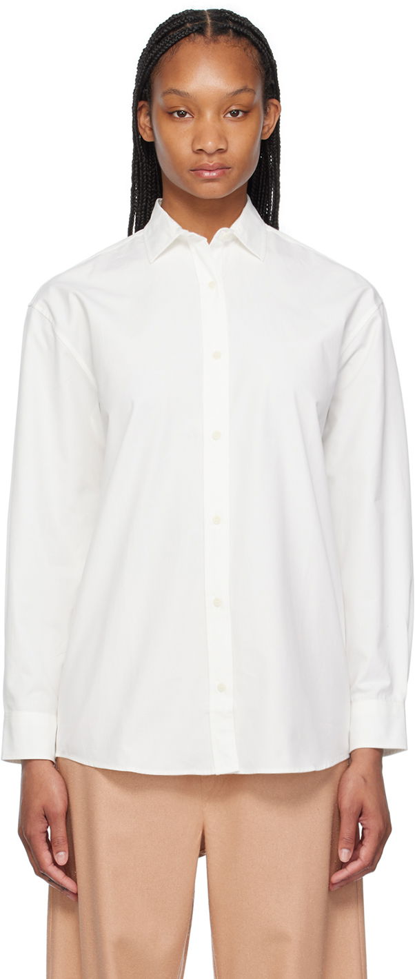 Košeľa Baserange Long Sleeve Button Up Shirt Biela | SHOL-CO-SU24, 0