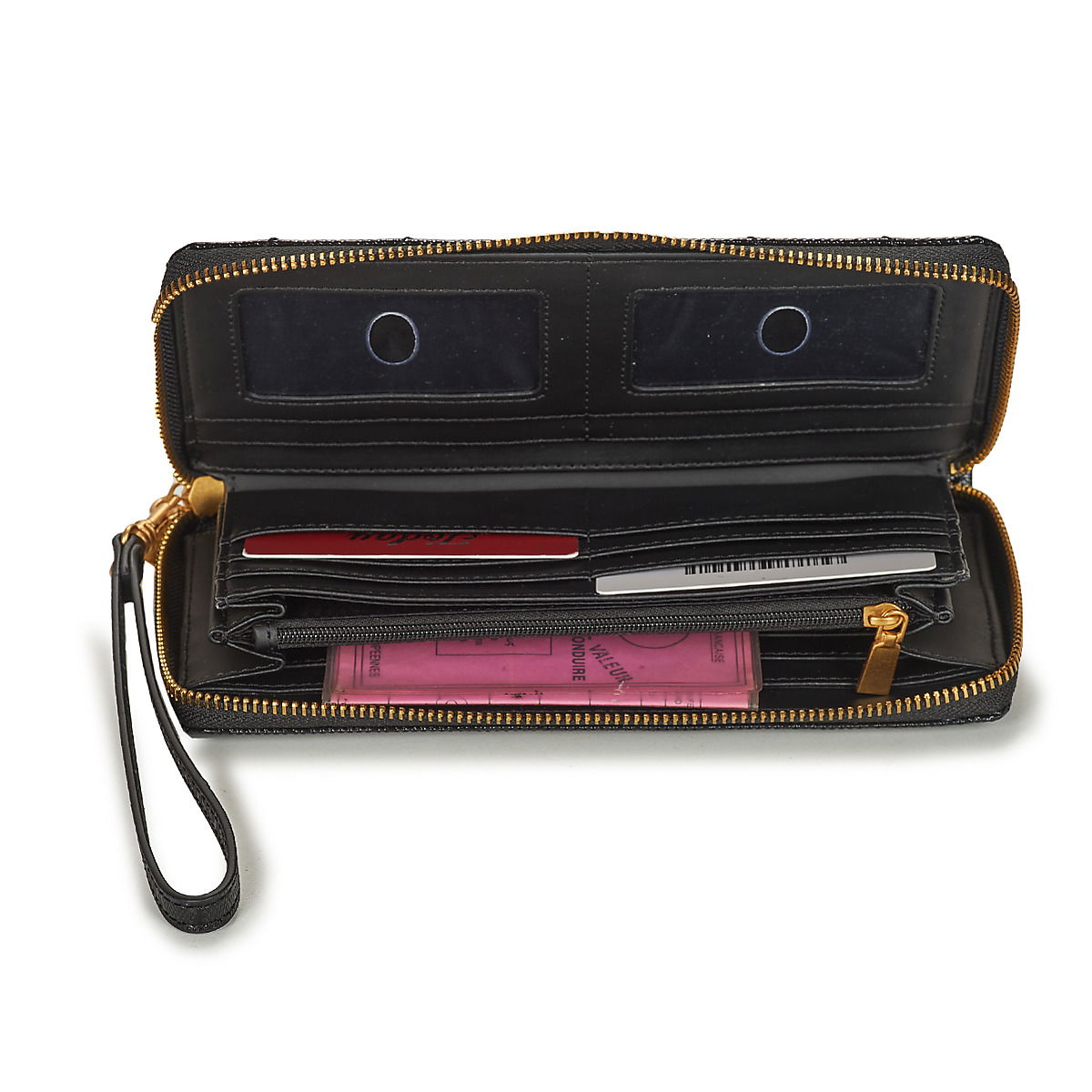 Peňaženka GUESS JANIA CHEQUE ORGANIZER Čierna | SWGA91-99630-BLA, 1