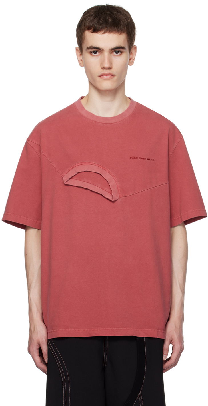 Tričko Feng Chen Wang Feng Chen Wang Double Neck T-Shirt Červená | FMF16TS01, 0