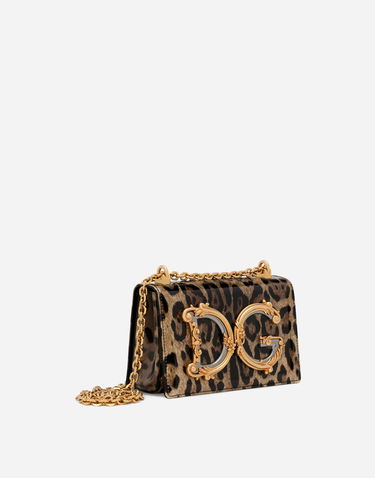 Kabelka Dolce & Gabbana Dolce & Gabbana DG Girls Leopard Print Shoulder Bag Hnedá | BB6498AM568HA93M, 2