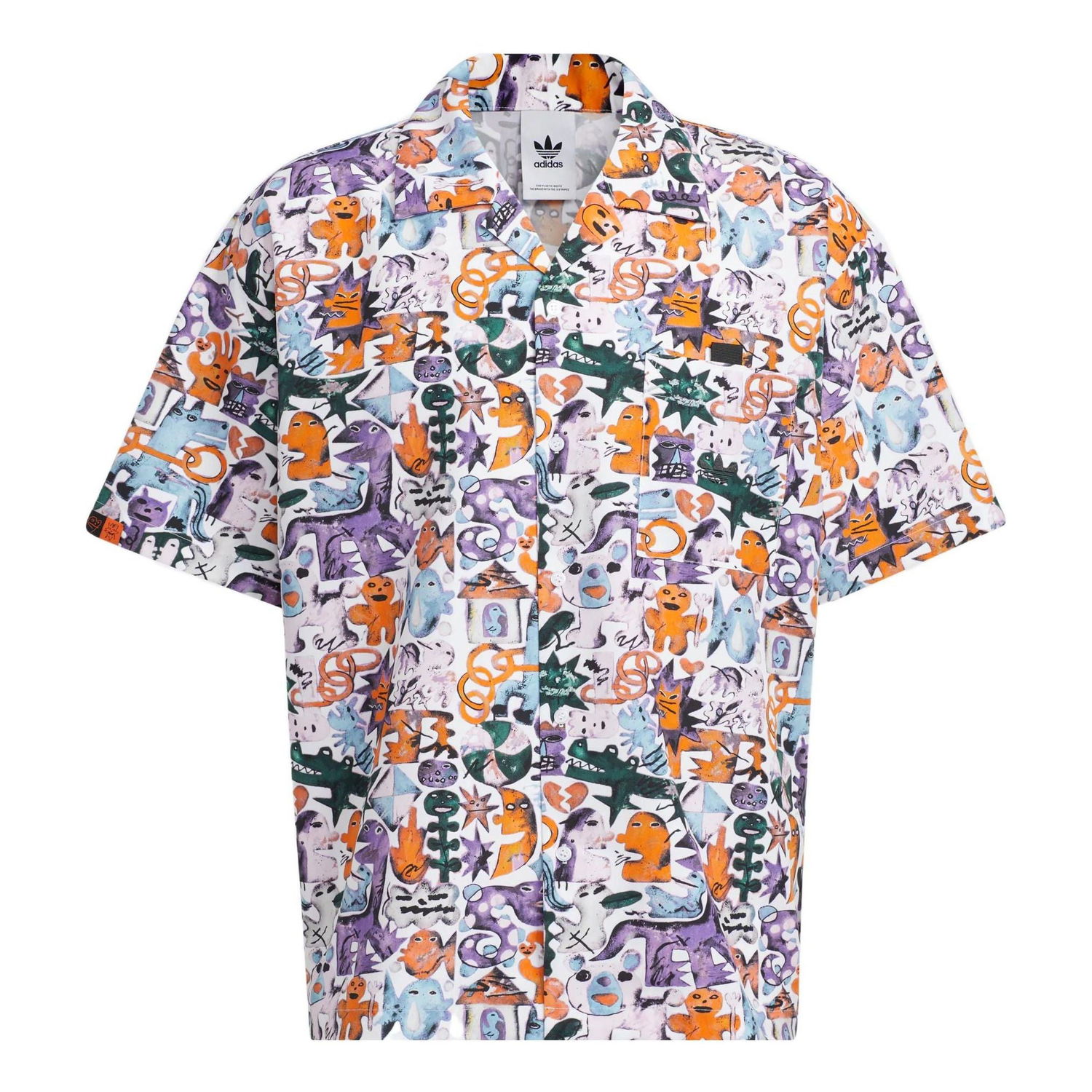 Košeľa adidas Originals Originals KT CO AOP Short Sleeve Shirt Biela | HR6458, 0
