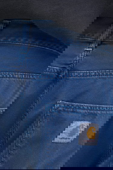 Džínsy Carhartt WIP Relaxed Fit Newel Pant Modrá | I033123.E74J, 3