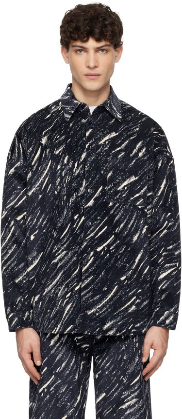 Košeľa Marni Marni Flocked Denim Oversized Shirt Navy | CUJU0061S3 UTC432, 0