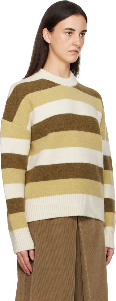 Sveter AMI Alpaca Striped Crewneck Sweater Rôznofarebný | H25UKS841.KN0126, 1