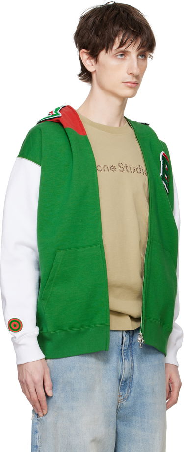 Mikina BAPE A Bathing Ape Shark Full Zip Hoodie Zelené | 001ZPK701304M, 1