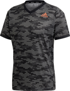 Freelift Primeblue Short Sleeve Dotted Pattern V-Neck T-Shirt