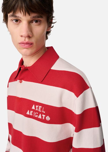 Sveter AXEL ARIGATO Frey Striped Knit Polo Sweater Rôznofarebný | A3315004, 7