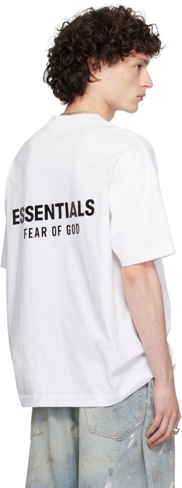 Tričko Fear of God ESSENTIALS Classic Short Sleeve T-Shirt Biela | 125AS254192F, 2