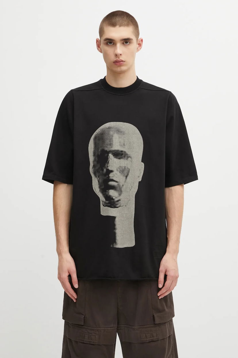 Tričko Rick Owens Rick Owens DRKSHDW Jumbo T-Shirt with Print Čierna | DU02E7274.RIGEP1