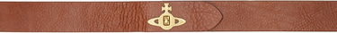 Opasok Vivienne Westwood Vivienne Westwood Turn-Lock Leather Belt Hnedá | 8201007DW-L0067-, 0