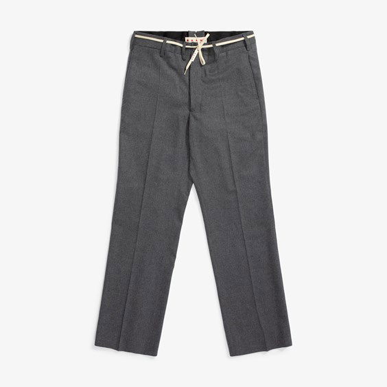 Nohavice Marni Straight Chino Pants Šedá | PUMU0110U0-00N80, 0
