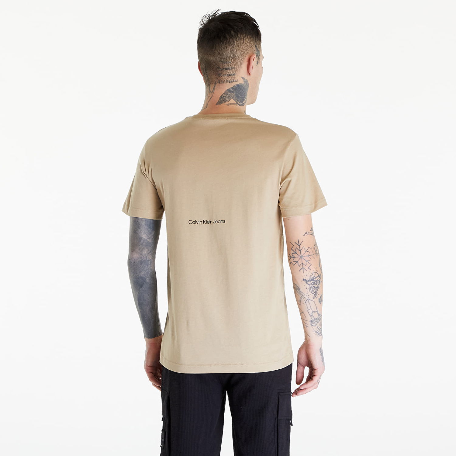 Tričko CALVIN KLEIN Jeans Serenity Multi Graphic Beige Béžová | J30J325930 PF2, 1
