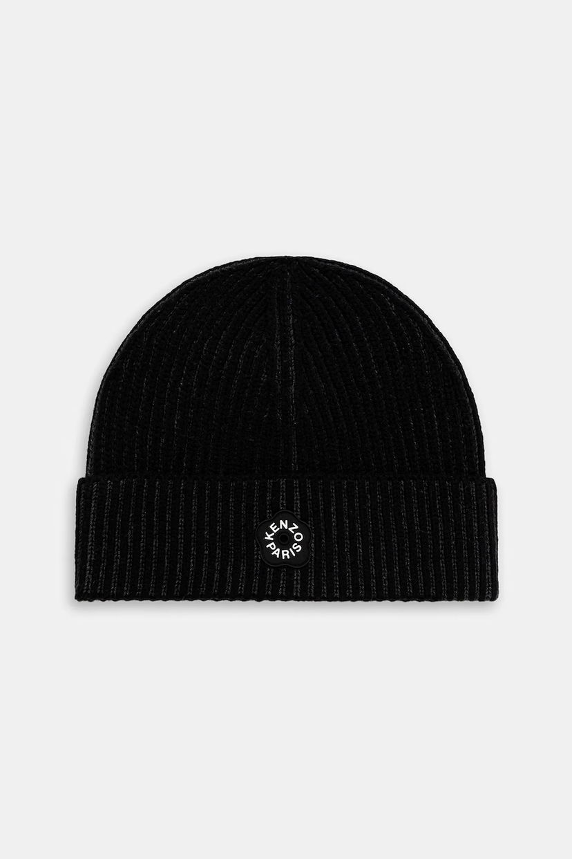 Kulicha KENZO Kenzo Ribbed Beanie Čierna | FF68BU200KWA