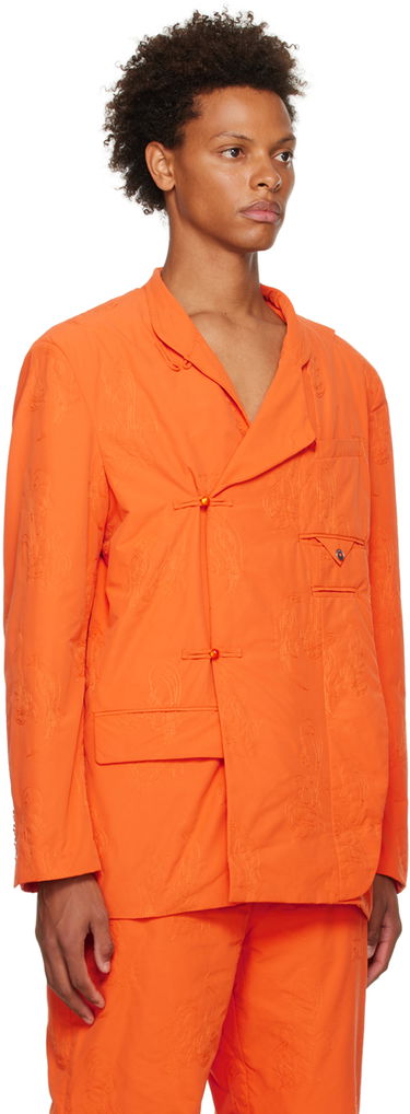 Bunda Feng Chen Wang Feng Chen Wang Embroidered Blazer Oranžová | FMF14JK37O, 1