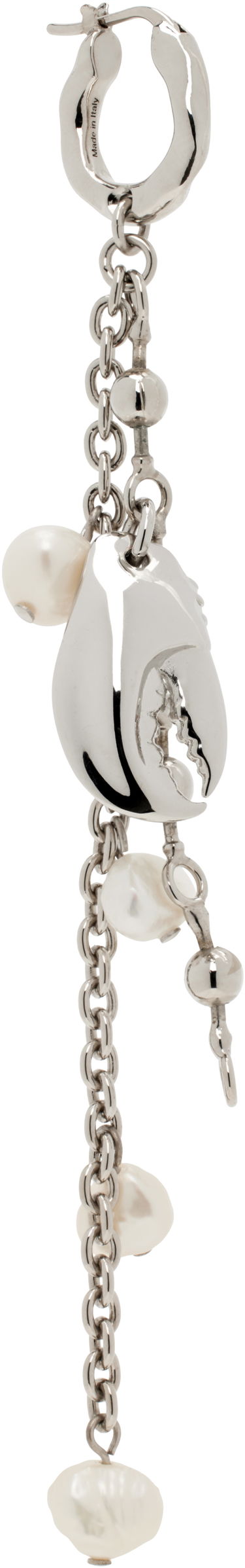 Náušnice Acne Studios Acne Studios Claw Charm Drop Earring Metalická | C50454-, 4