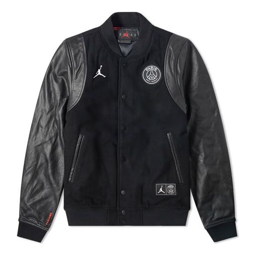 Bomber bunda Jordan Jordan x PSG Varsity Jacket Čierna | BQ8363-010, 0