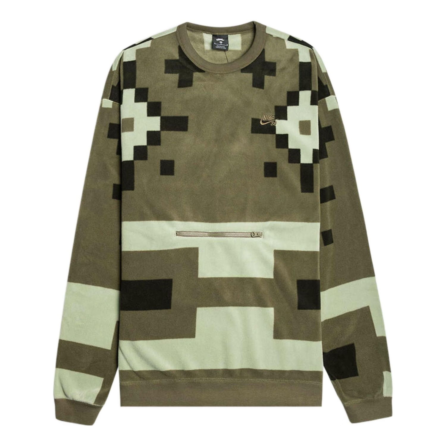 Mikina Nike SB Icon Fleece Crew Neck Sweatshirt Zelené | BV0877-222, 0