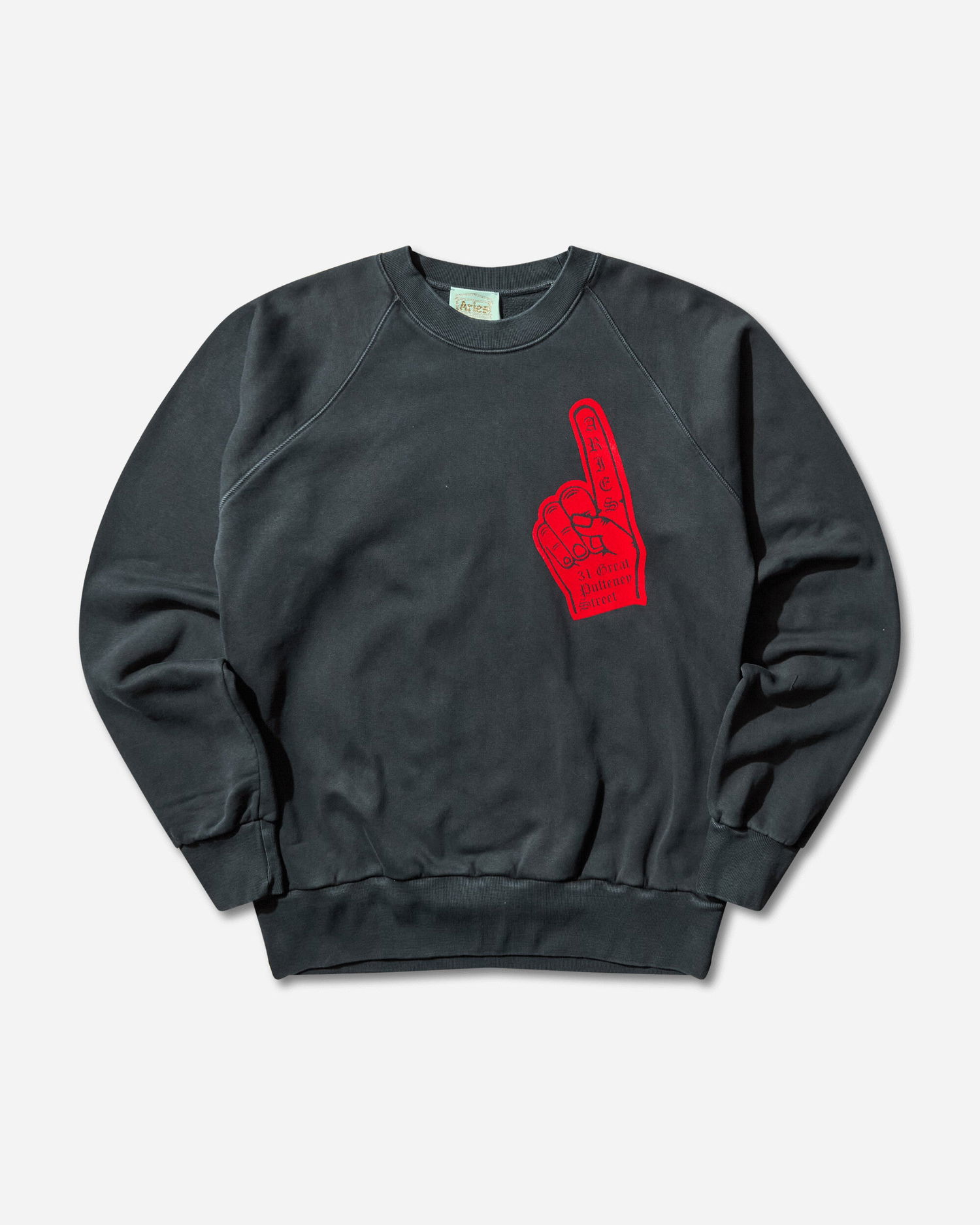 Mikina Aries Supportive Finger Raglan Sweatshirt Čierna | AR2002104 Black, 1