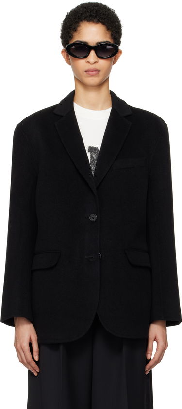 Bunda Anine Bing Black Single-Breasted Blazer Čierna | A-01-7073-000, 0