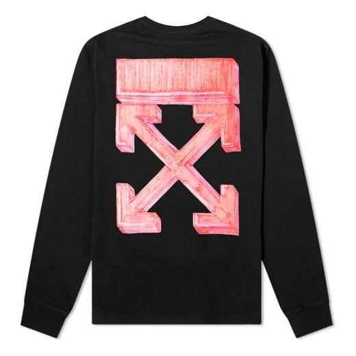 Sveter Off-White Sketch Logo Longsleeve T-Shirt Čierna | OMAB001E20JER0031025