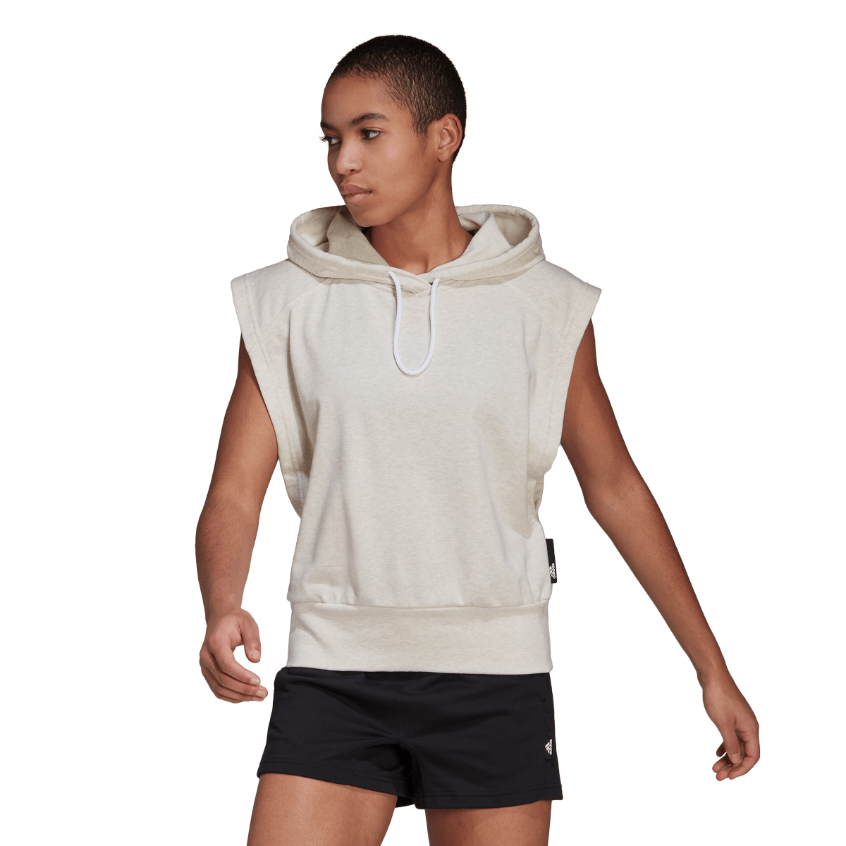 Mikina adidas Originals Sleeveless Hoodie Béžová | HE2858, 0