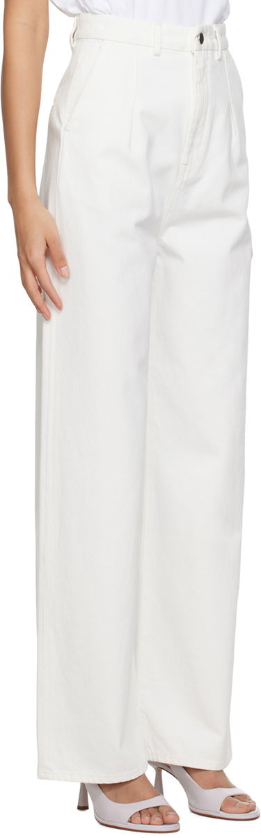 Džínsy Loulou de Saison Loulou de Saison Attu Pleated Wide-Leg Jeans Modrá | ATTU, 4