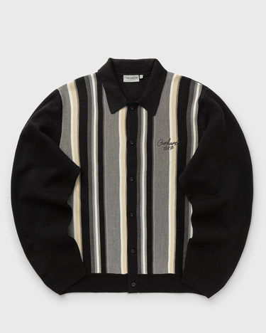 Sveter Carhartt WIP Striped Knit Cardigan Čierna | I035397-3BA.XX, 2