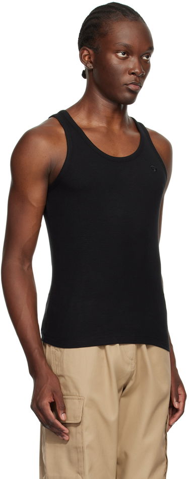 Tielko Coperni Embroidered Logo Tank Top Čierna | COPJS12F5006MEN, 1