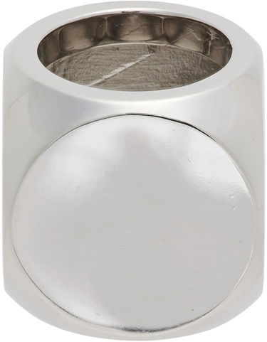 Prsteň We11done We11done Logo Dice Ring Metalická | WD-AJ1-22-704-U-WH, 2