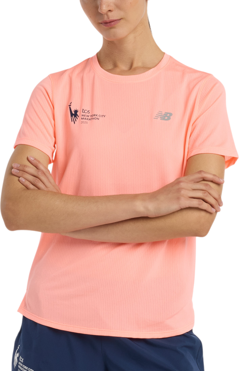 Tričko New Balance NYC Marathon Athletics T-Shirt Oranžová | wt53253m-gae
