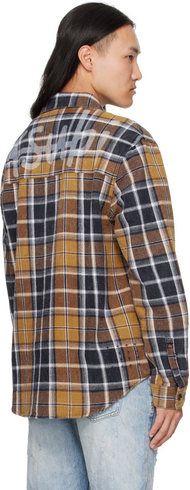 Košeľa Ksubi Ksubi Rosebowl Long Sleeve Plaid Shirt Žltá | MFA25SH021, 2