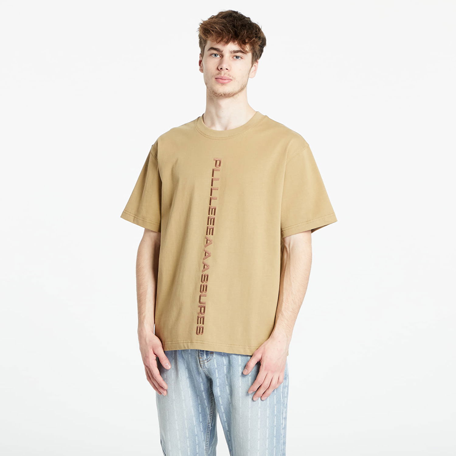 Tričko Pleasures Drag Heavyweight T-Shirt Béžová | P23W034 BEIGE, 0