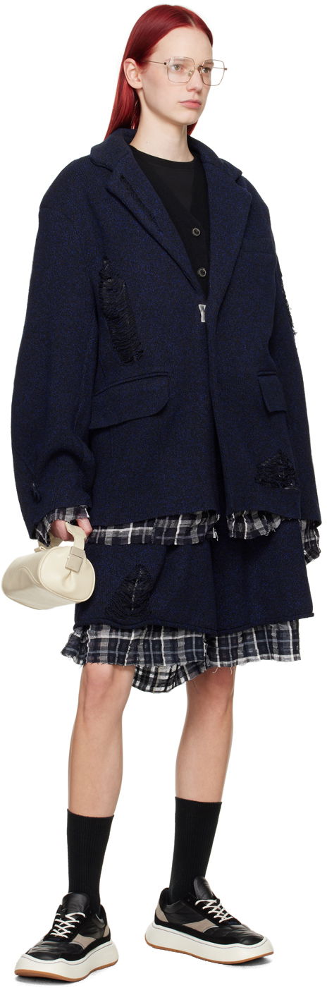 Layered Knit Shorts