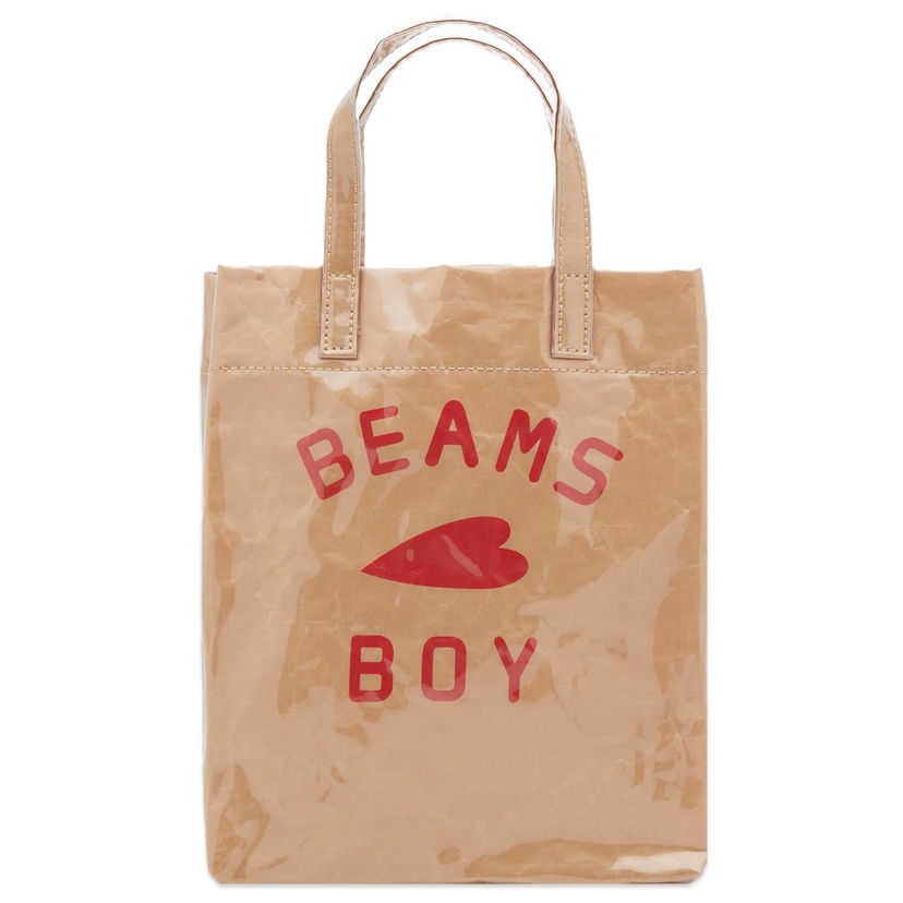 Tote bag BEAMS Logo Shop Bag Béžová | 13610226706-20