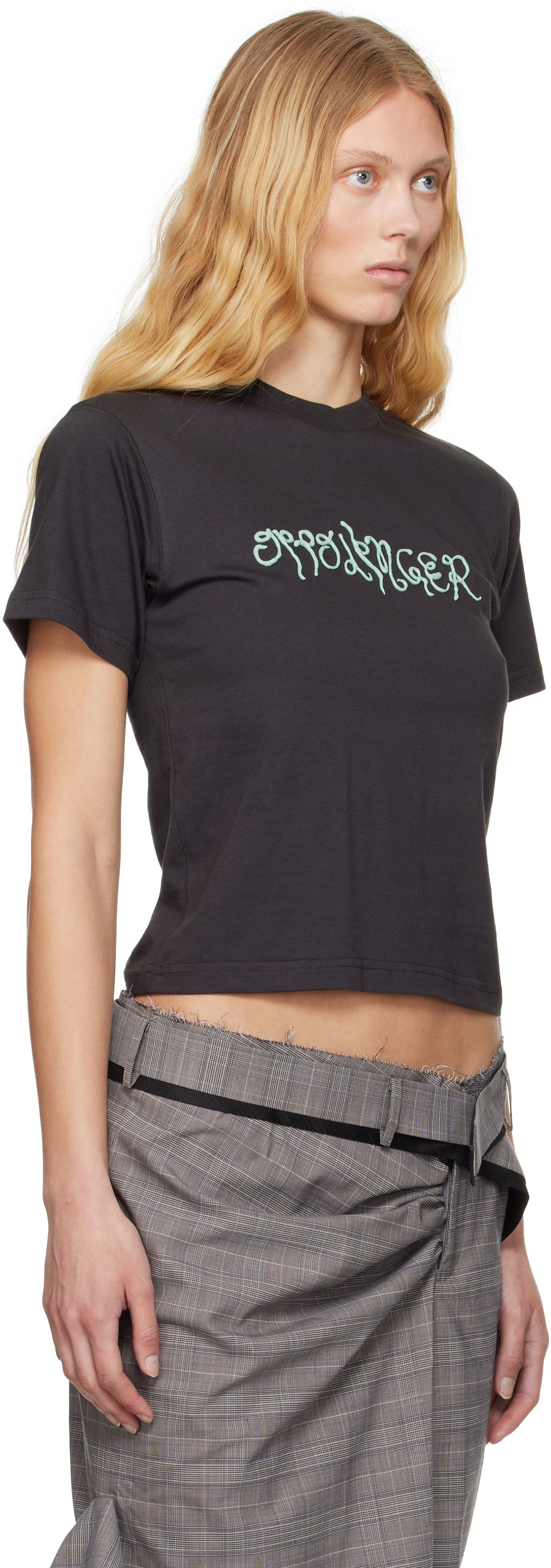 Tričko Ottolinger Ottolinger Fitted Puff Paint T-Shirt Čierna | 115-101915-01, 1