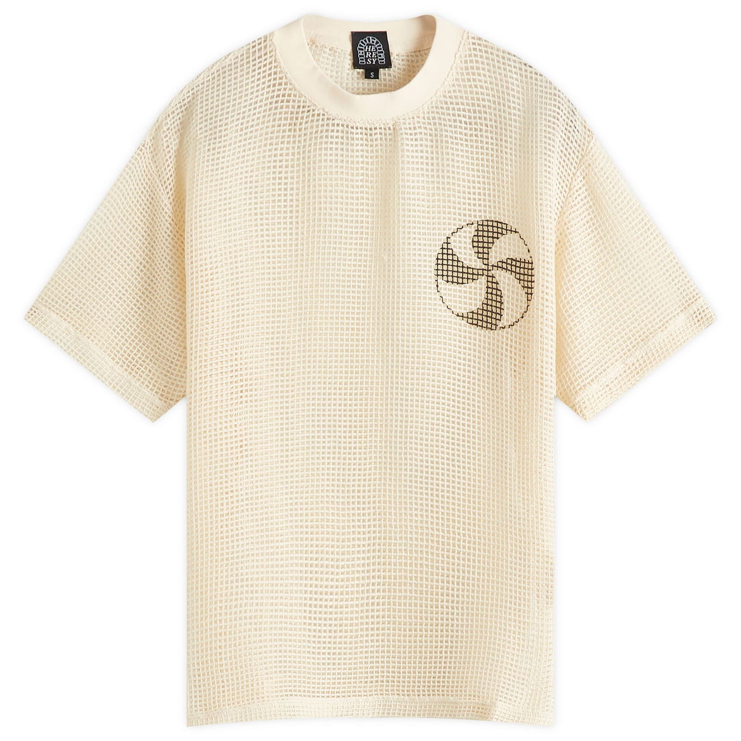 Tričko Heresy Heresy Mesh T-Shirt Béžová | HSS25-T01-ECR, 1
