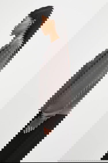 Mikina Maison Margiela MM6 Maison Margiela Crewneck Sweatshirt with Appliqué Šedá | S62GU0143.M25024.810, 1