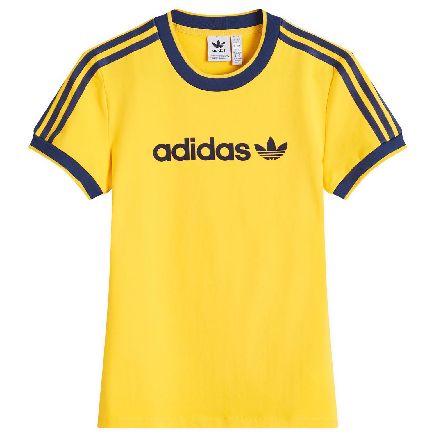 Tričko adidas Originals Badge Slim T-Shirt W Žltá | IZ2673, 0