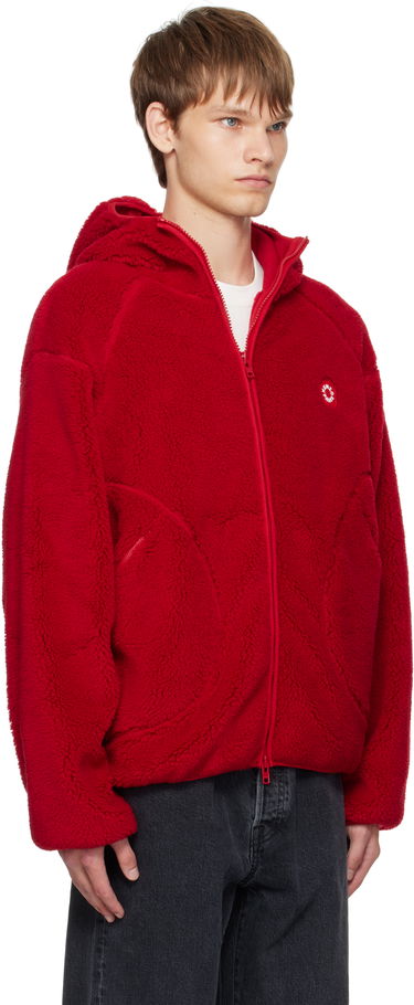 Bunda KENZO Kenzo Paris 'Boke Flower 2.0' Fleece Zip-Up Hoodie Červená | FF65BL5504FP, 1