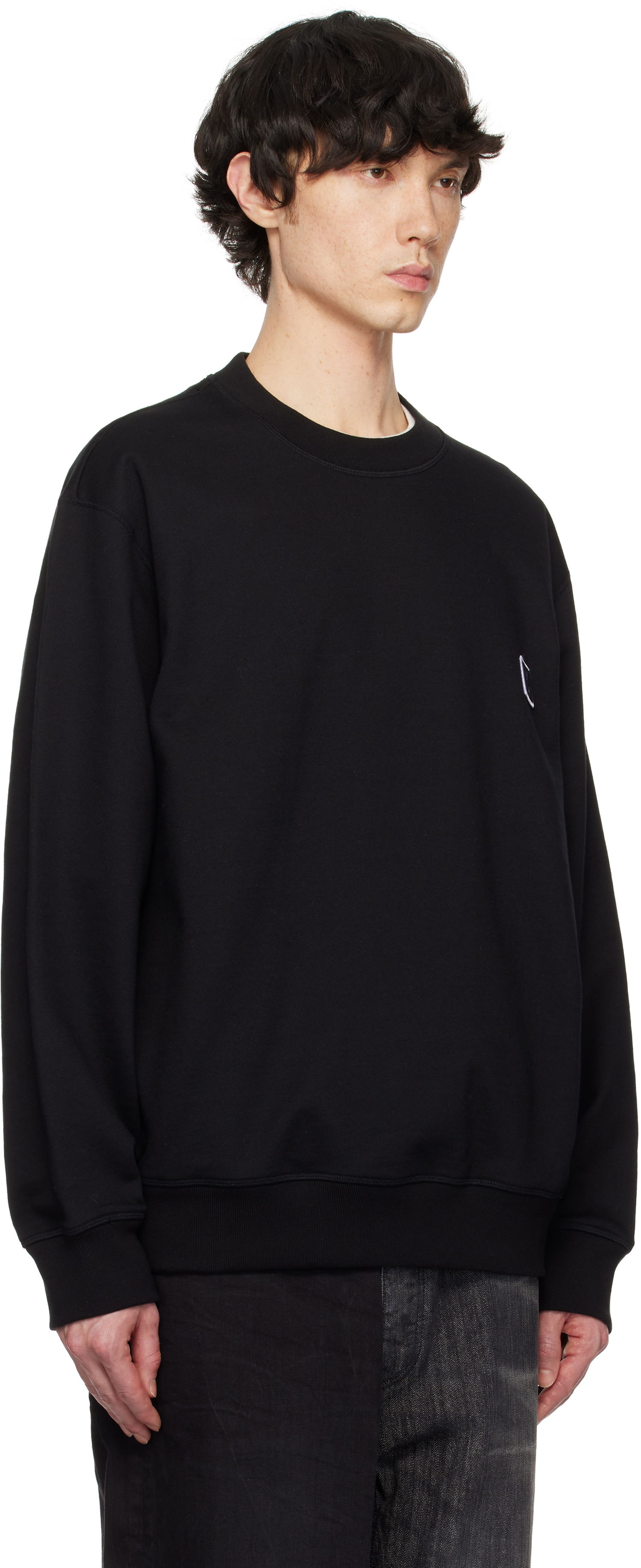Mikina WOOYOUNGMI WOOYOUNGMI Back Logo Sweatshirt Čierna | W251TS27, 1