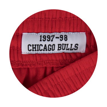 Šortky Mitchell & Ness Chicago Bulls NBA Swingman Shorts Červená | SMSHGS18223-CBUSCAR97, 4
