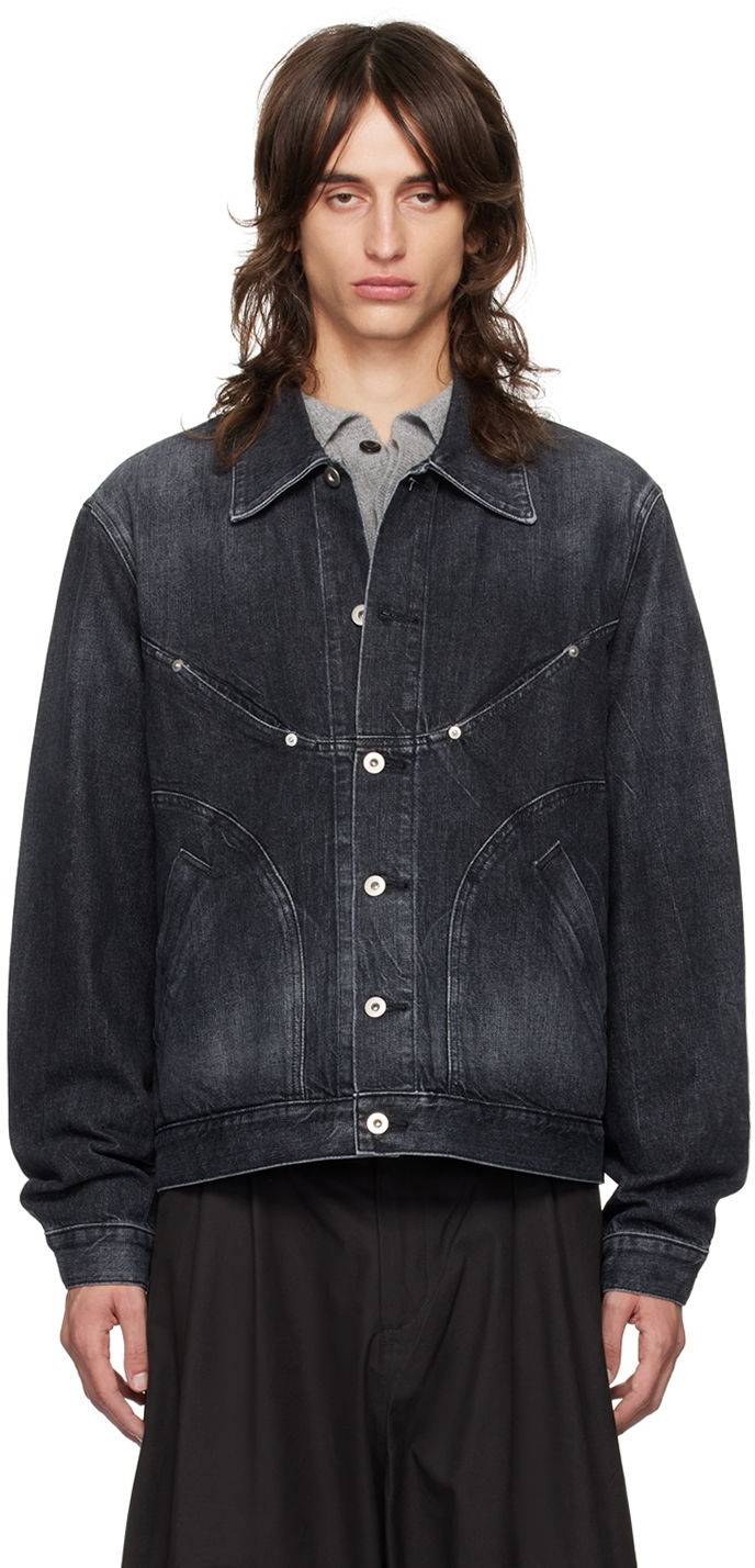 Bunda sage NATION SAGE NATION Jiji Denim Jacket Čierna | S084 DENIM JIJI JACKET, 0