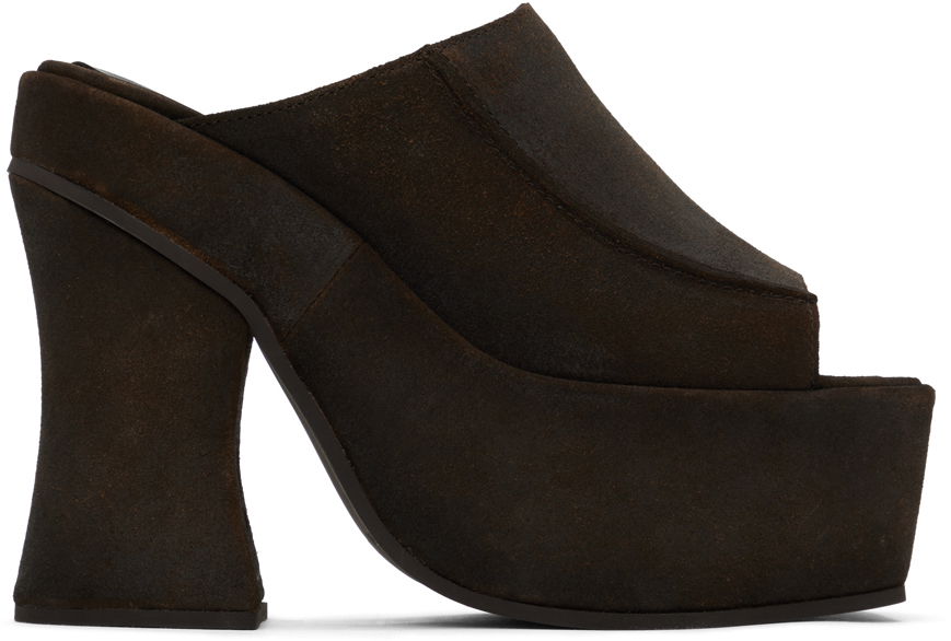 Doplnky Eckhaus Latta Eckhaus Latta Frame Platform Mules Hnedá | FEKLWOTPL05106, 0