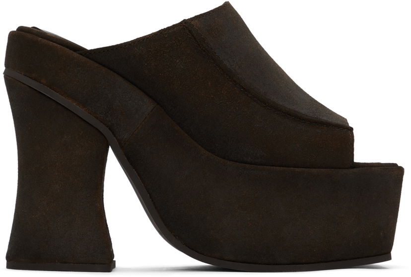 Doplnky Eckhaus Latta Eckhaus Latta Frame Platform Mules Hnedá | FEKLWOTPL05106