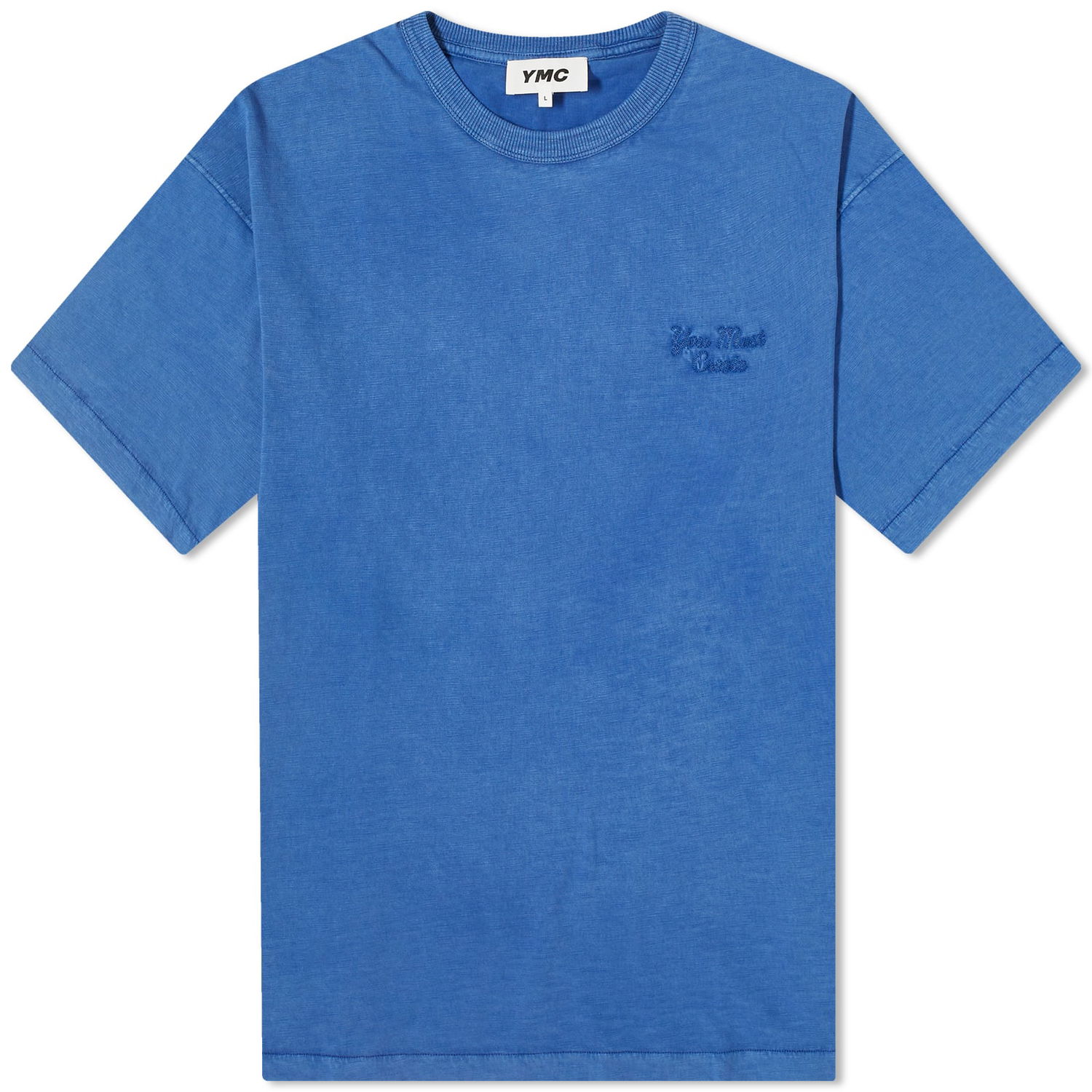 Tričko YMC Triple T-Shirt Modrá | P6WAC-40, 1