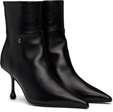 Starostlivosť o obuv Jimmy Choo Jimmy Choo Cycas 80 Leather Ankle Boots Čierna | CYCAS AB 80 NAP, 3
