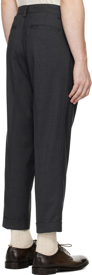 Nohavice BEAMS Beams Plus 1 Pleat Combat Trousers Šedá | 3823-0039-803, 2