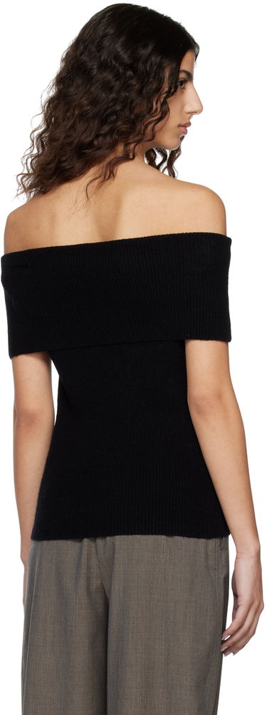 Sveter TOTEME TOTEME Off-The-Shoulder Knit Top Čierna | 231-5132-325, 2