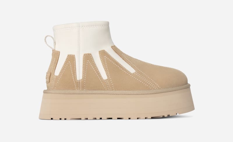 Tenisky a topánky UGG UGG D Classic Mini Dipper Sunwave Boots Béžová | 1167591-MDSD, 0