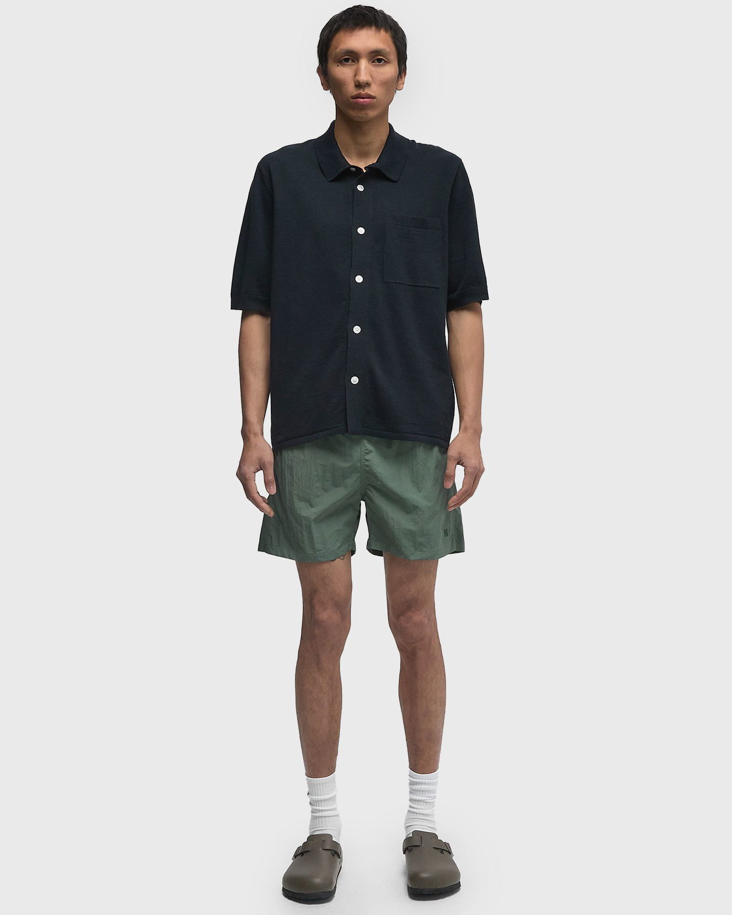 Plavky NORSE PROJECTS Norse Projects Hauge Recycled Nylon Swim Shorts Zelené | N35-0606-7157, 1
